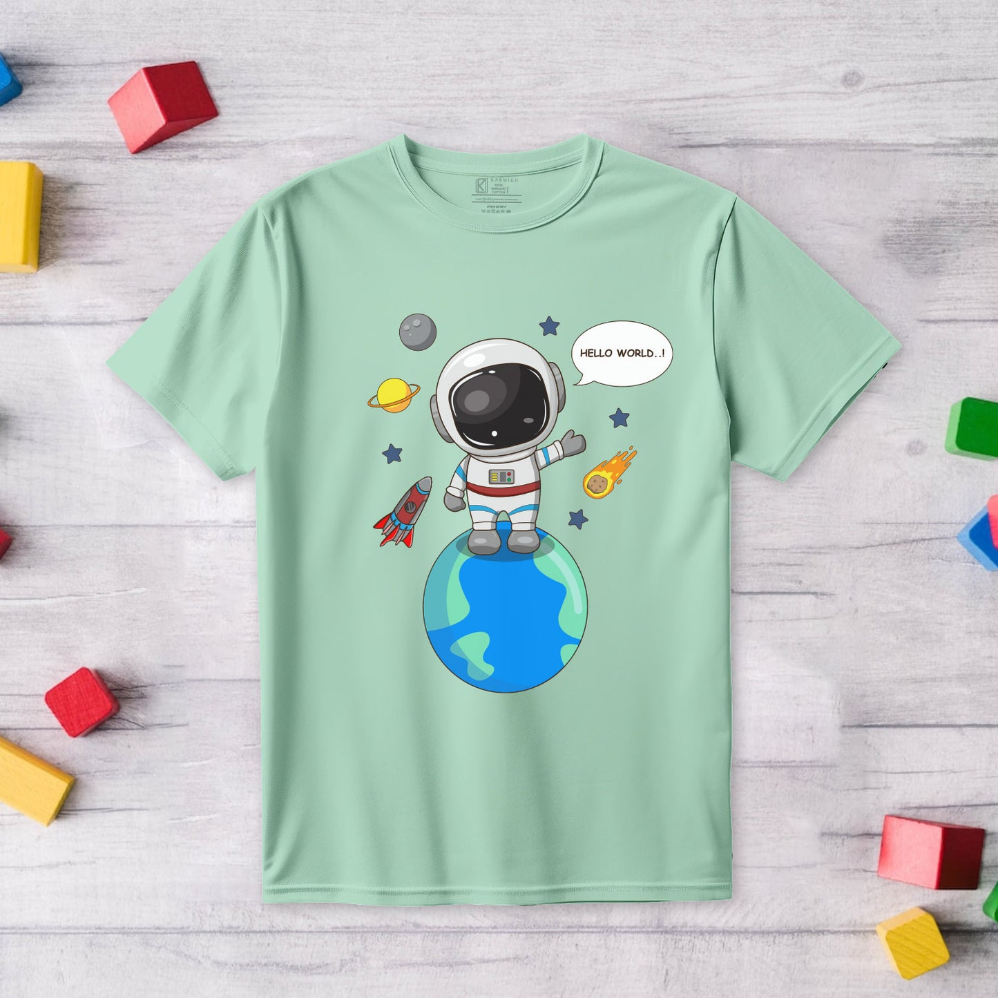 Hello World Kids Printed T-shirt