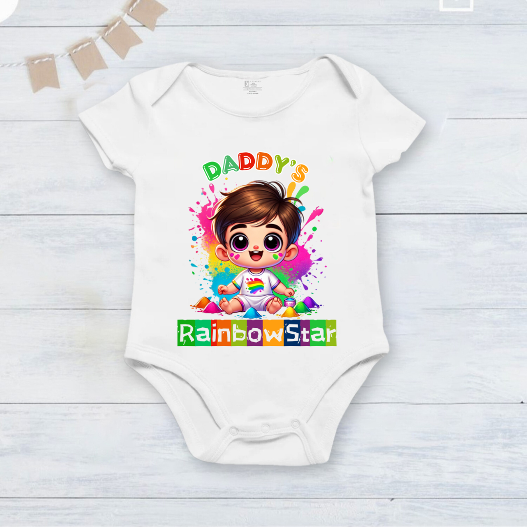 first holi with DADDY