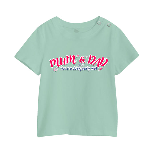 Mum And Dad Kids Printed T-Shirt