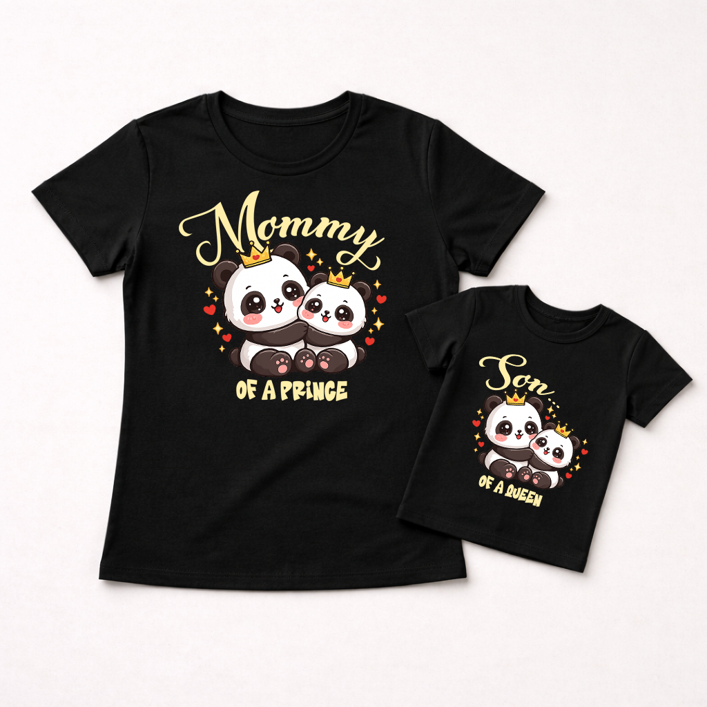 New Born & Baby Clothing | Mommy Of A Prince & Son Of A Queen | Soft Cotton Combo T-shirt