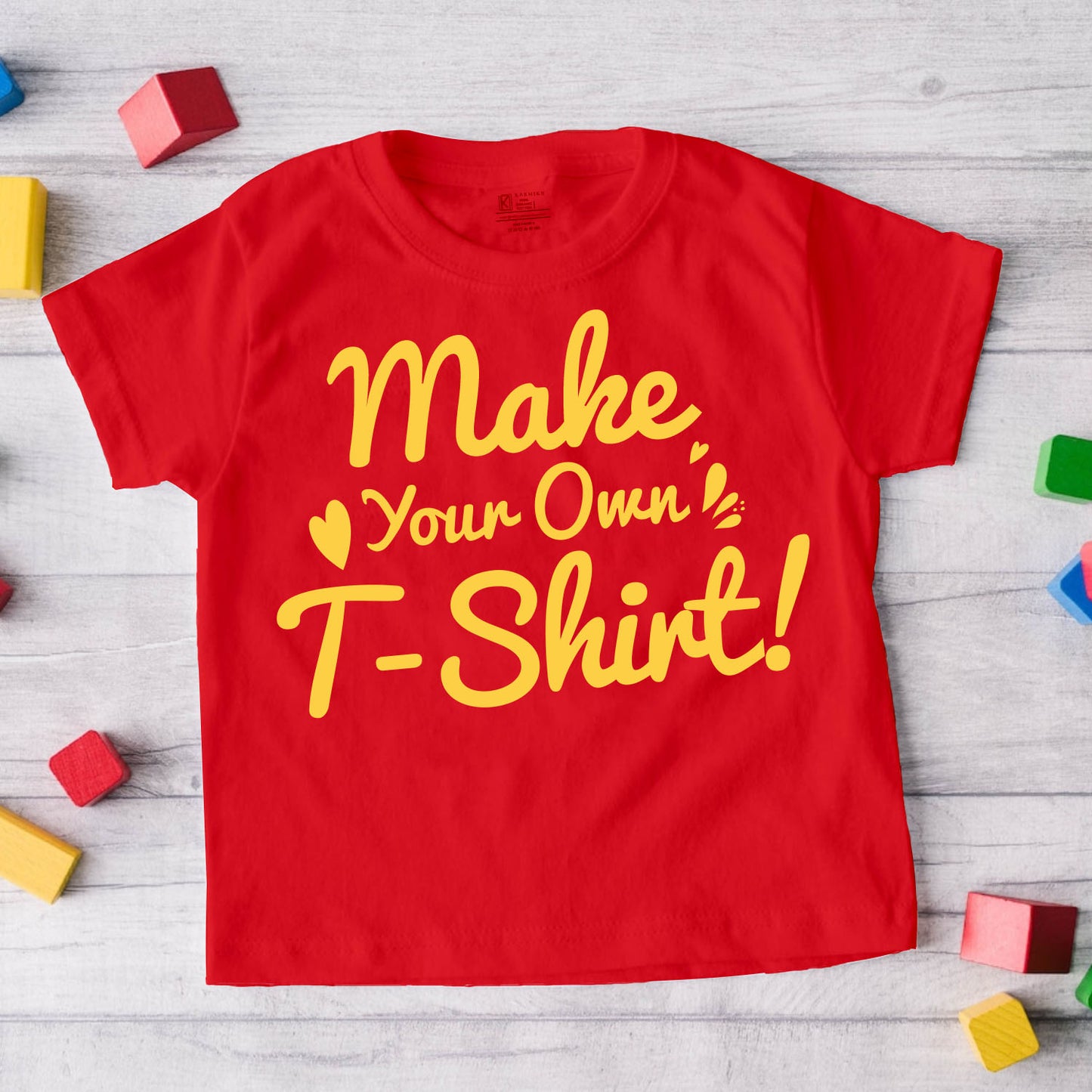 Customized kids t-shirt_ red