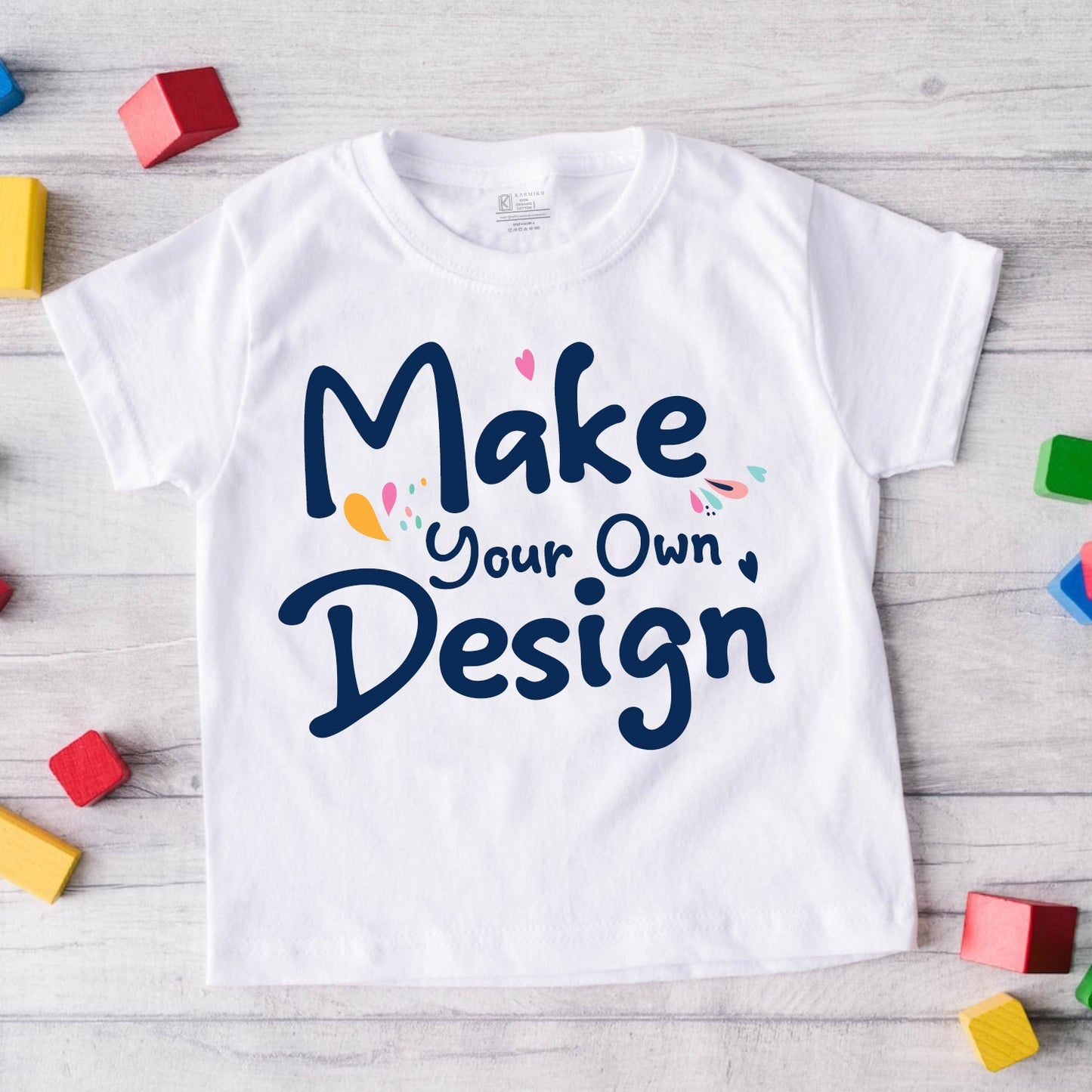 Customized kids t-shirt_ white