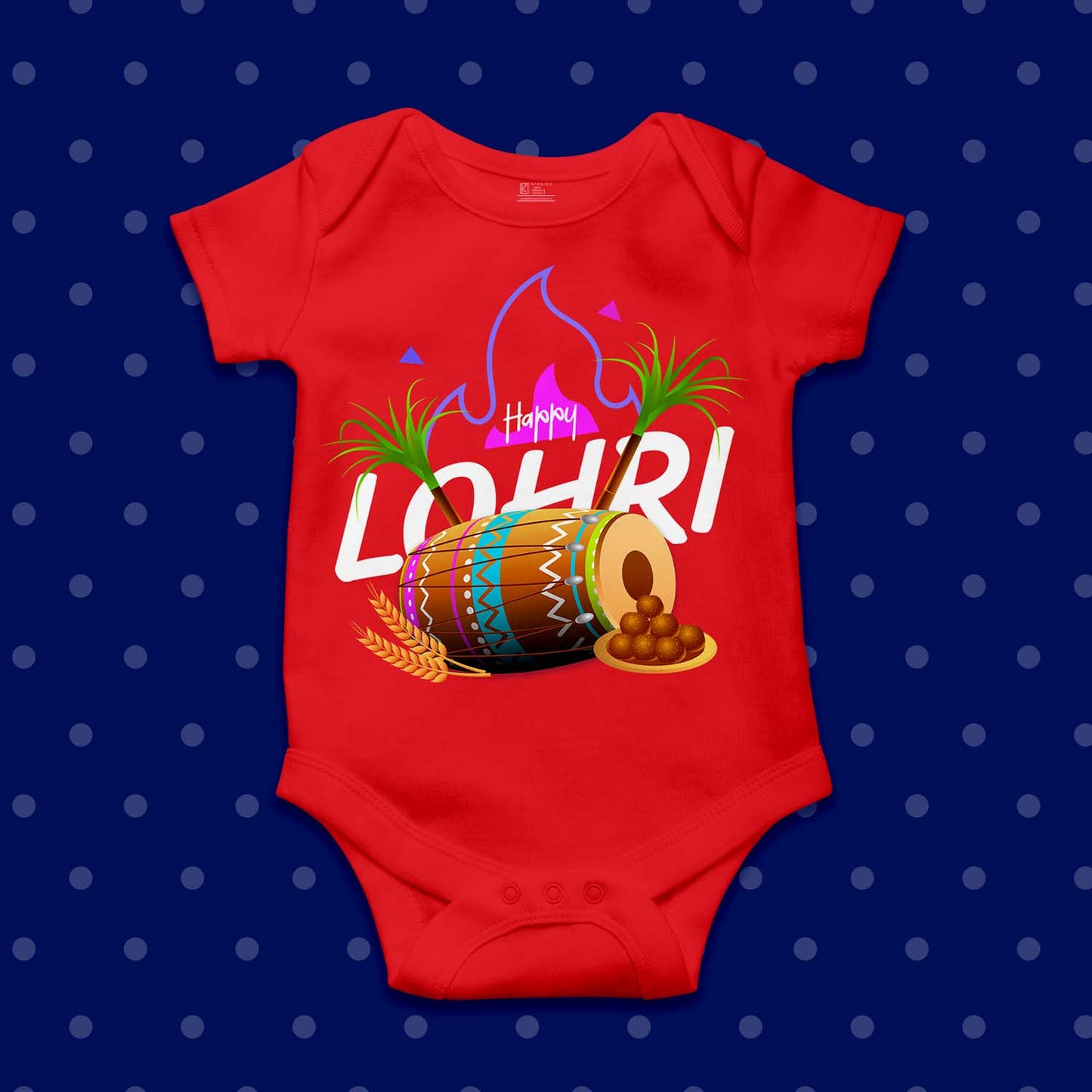 happy lohri dress for baby