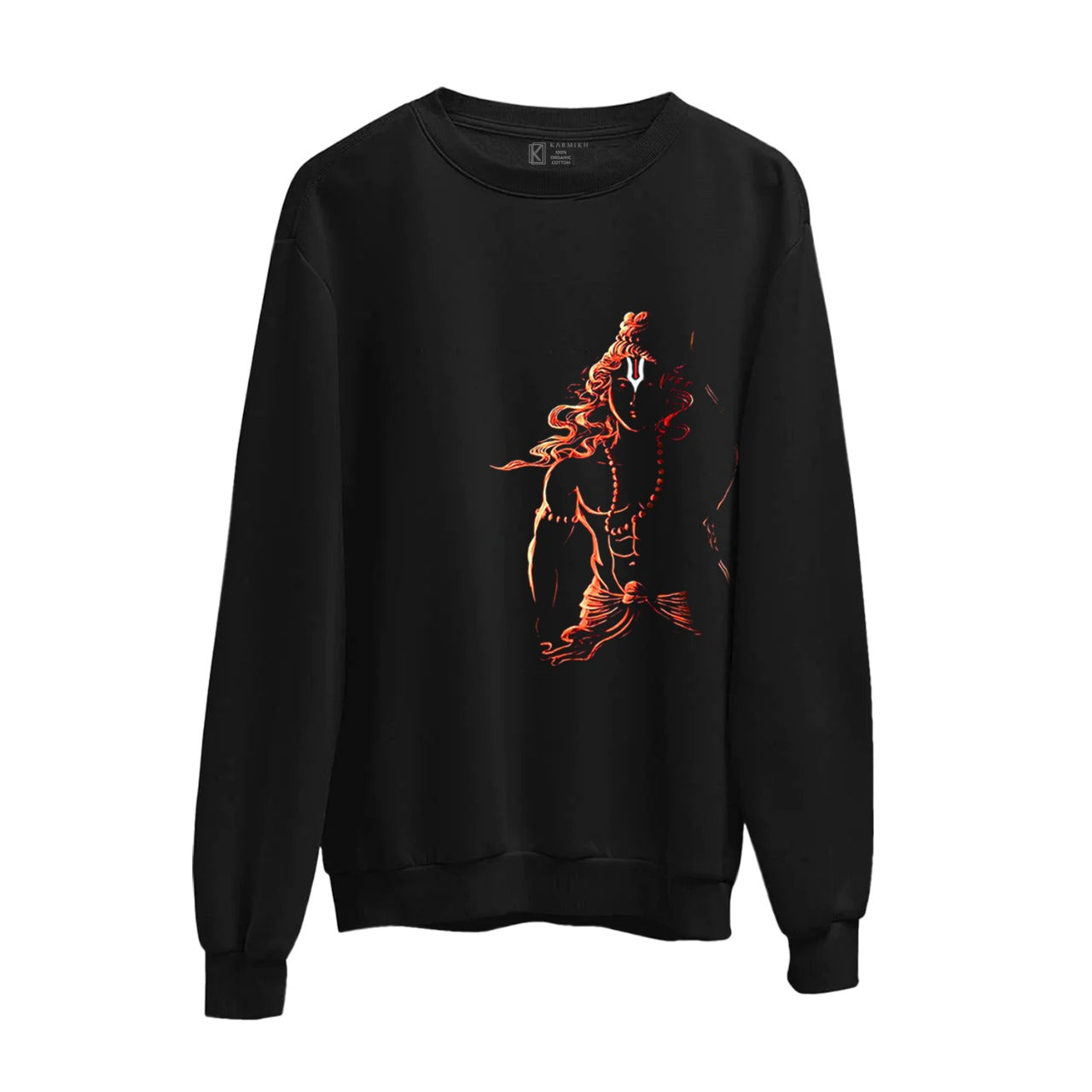 Shree Ram Unisex Black Sweatshirt