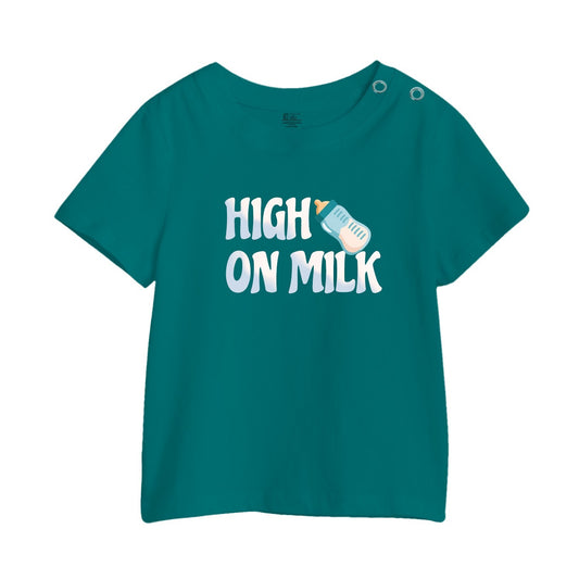 High On Milk Kids Printed T-Shirt