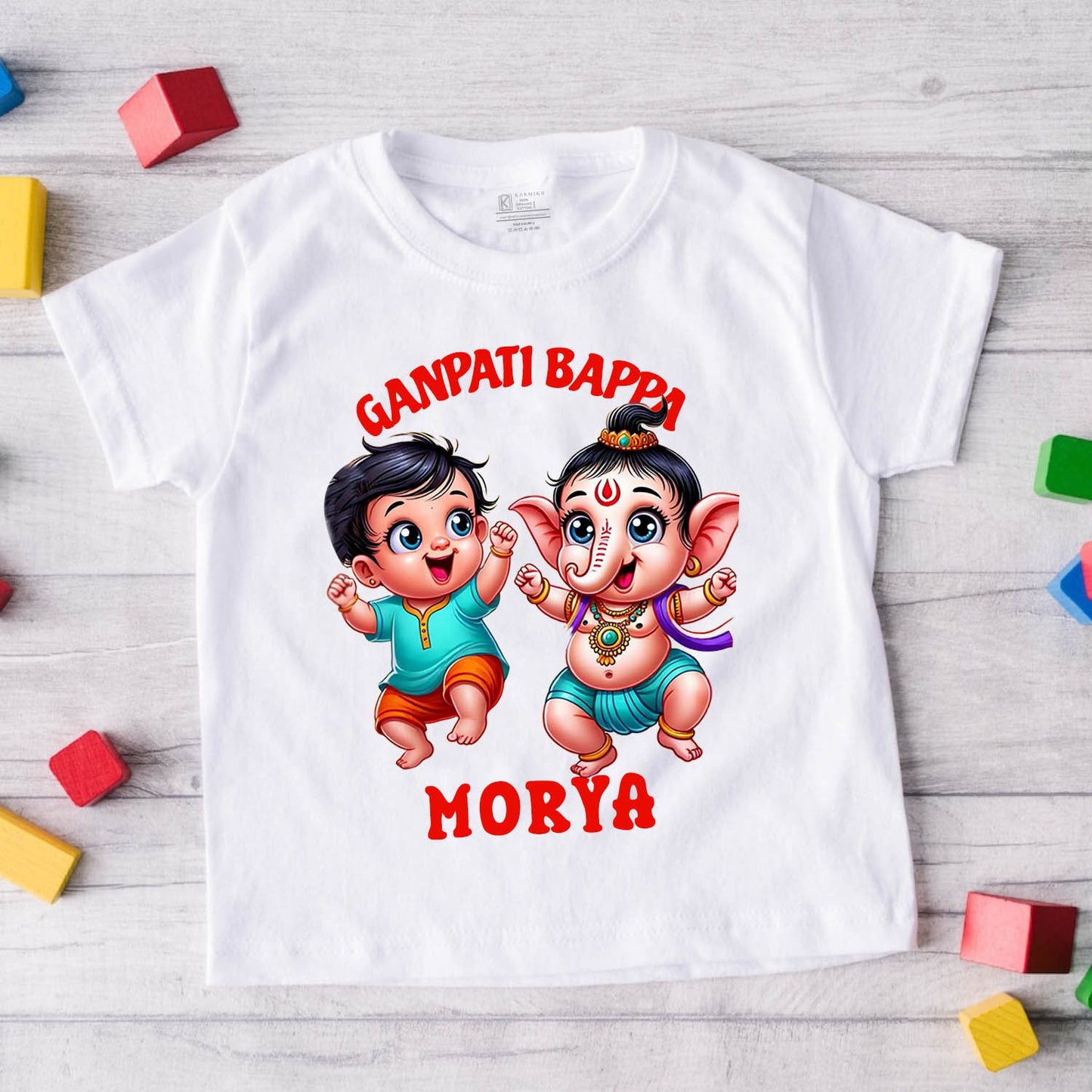 Ganpati bappa Morya 2 _White Tee