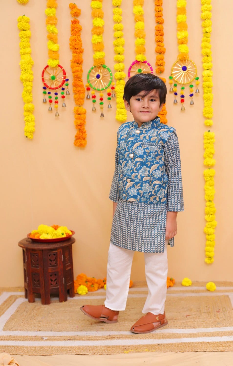 Ethnic Wear Boy With Jacket