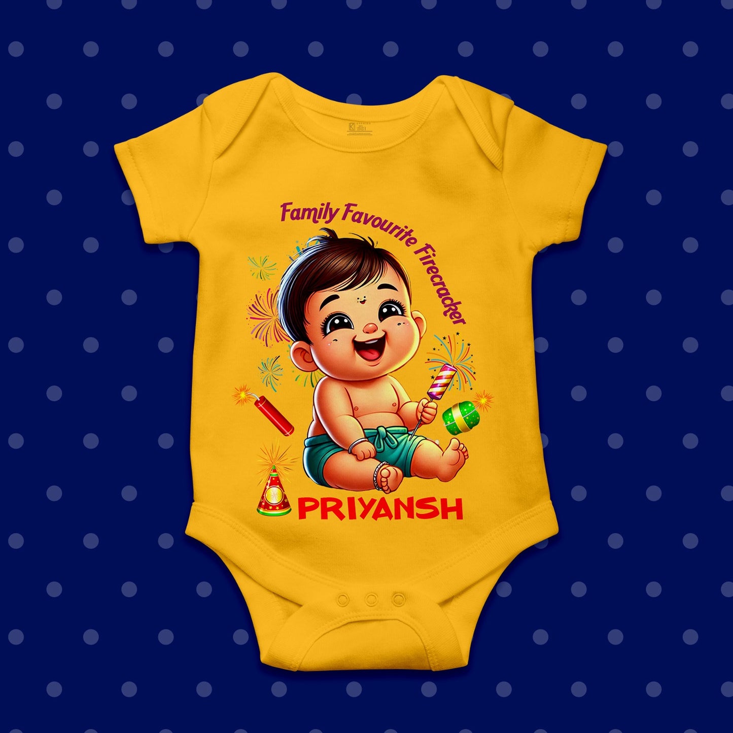 My First Diwali Yellow 3