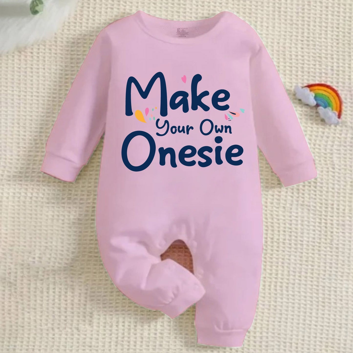 Make Your Own Fully Customized Infant Romper_ Full Pink Romper