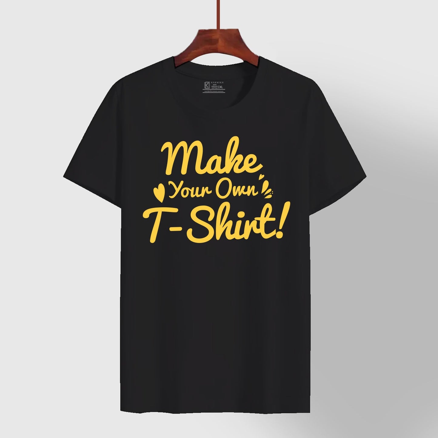 Customized Adult T-shirt_ Black