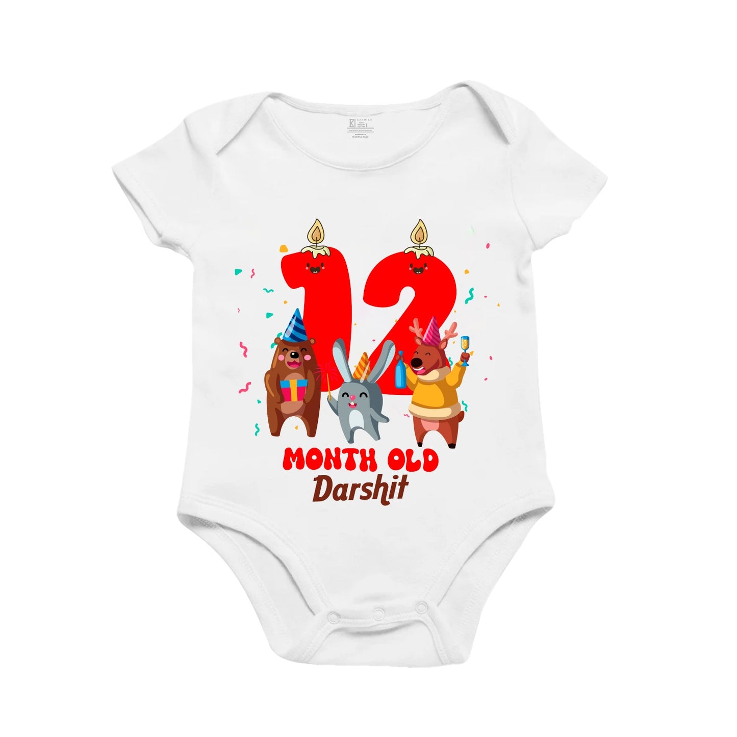 12th Infant monthly Birthday Bliss Onesie