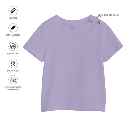Kids Lilac Plain T-Shirt
