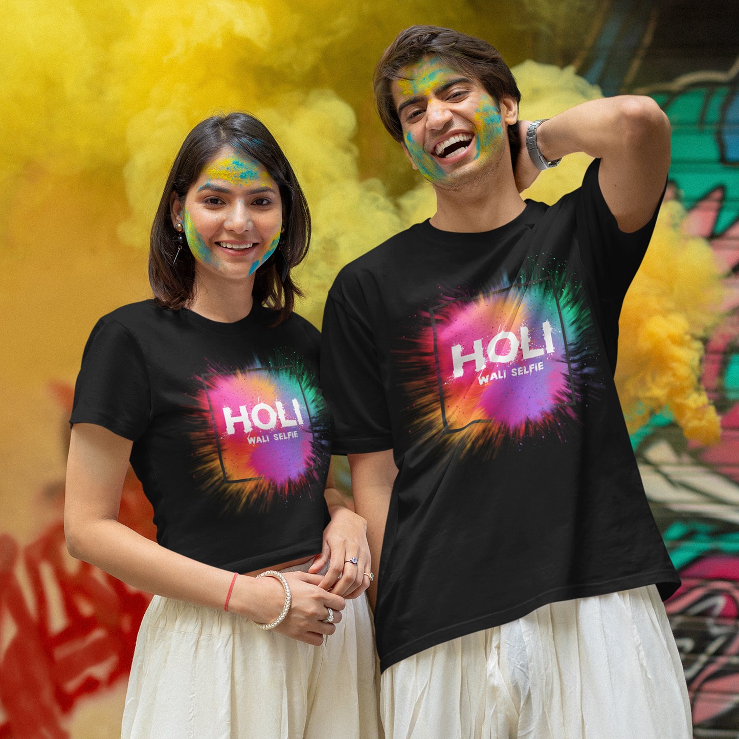 Combo Selfie Holi Tee