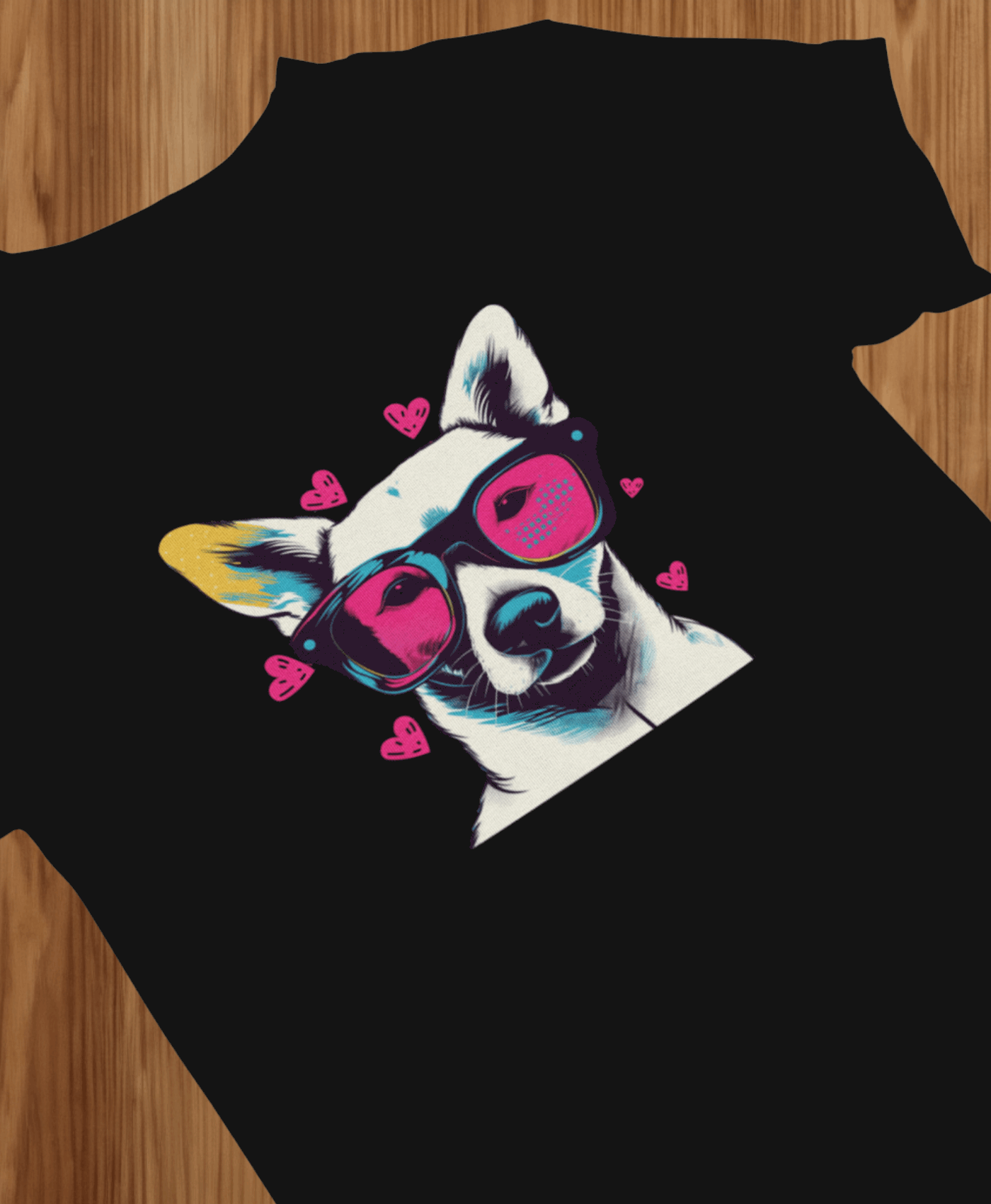 Dog Lover Themed Black T-shirt