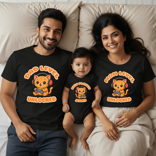 Family Level Unlocked _ Total Family Twining T-shirt
