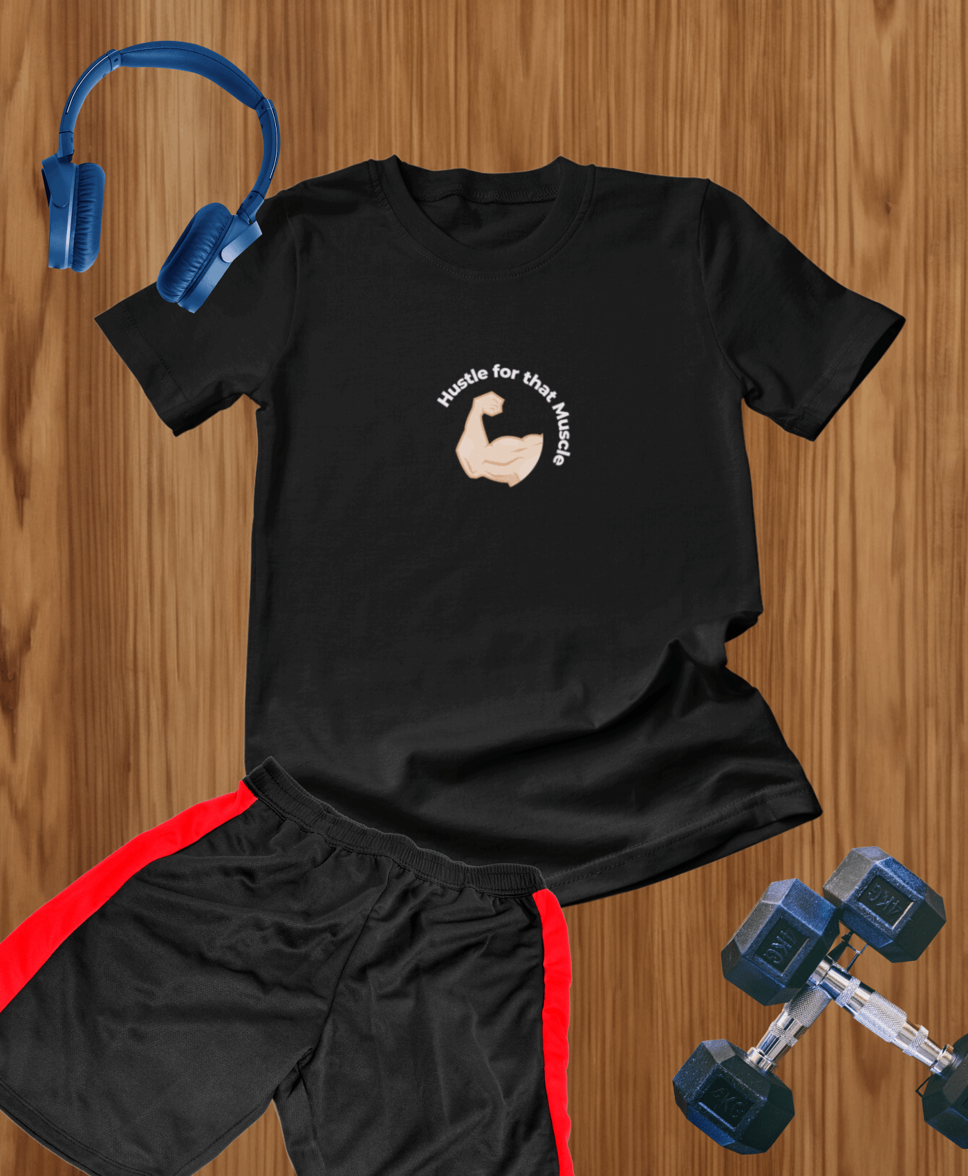 Gym Themed Half Hustle T-shirt