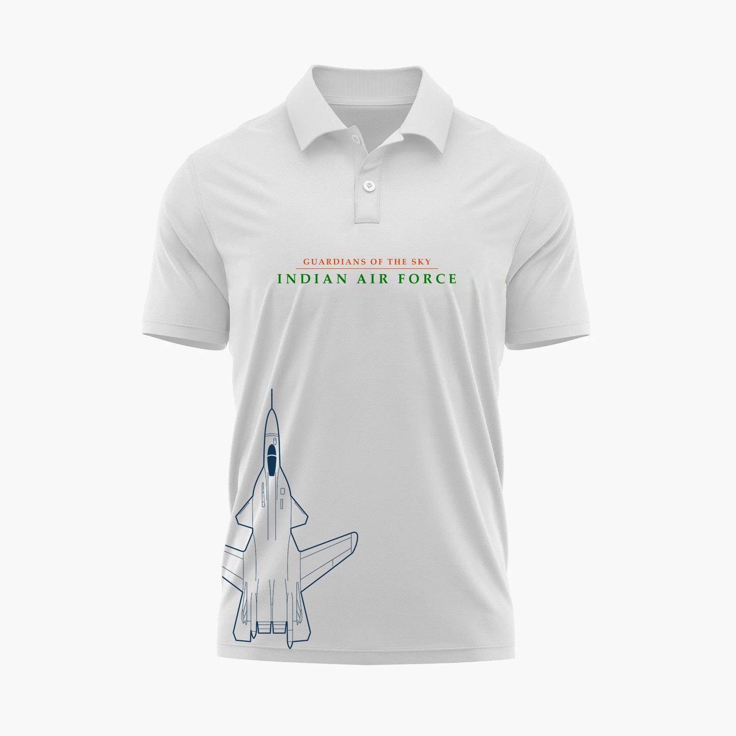 White Polo Indian Airforce T-Shirt