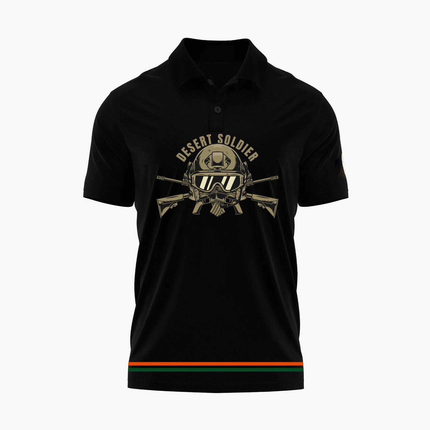 Black Polo Desert Soldier T-Shirt