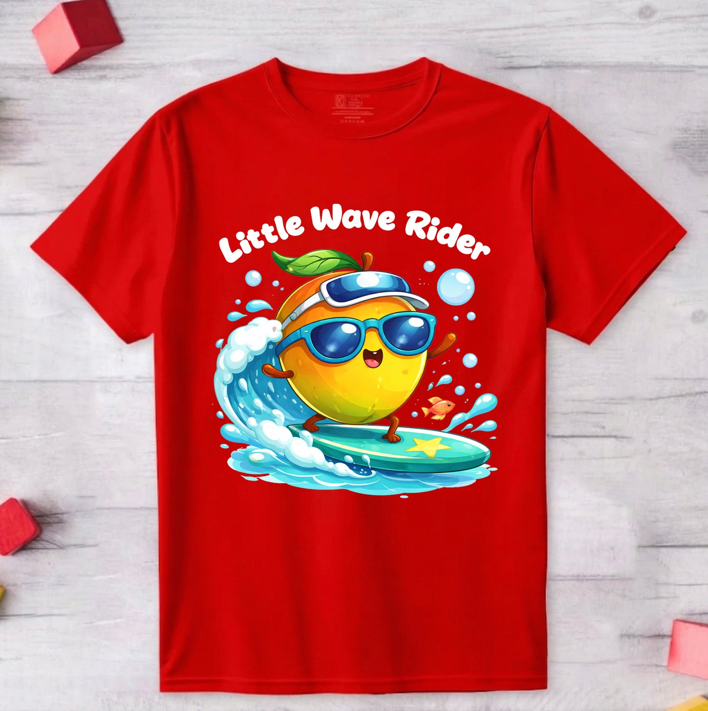 Little Wave Rider Printed Kid's T-Shirt