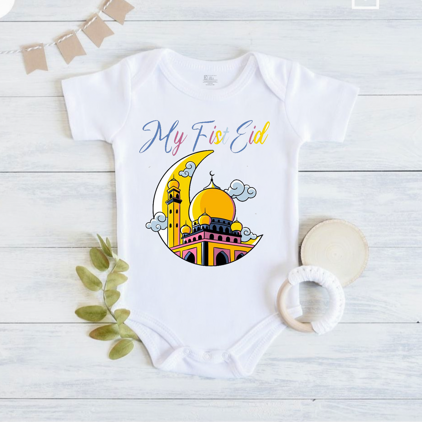 Newborn & Baby Clothing | Baby My First Eid Mubarak Baby Outfit | Soft Cotton