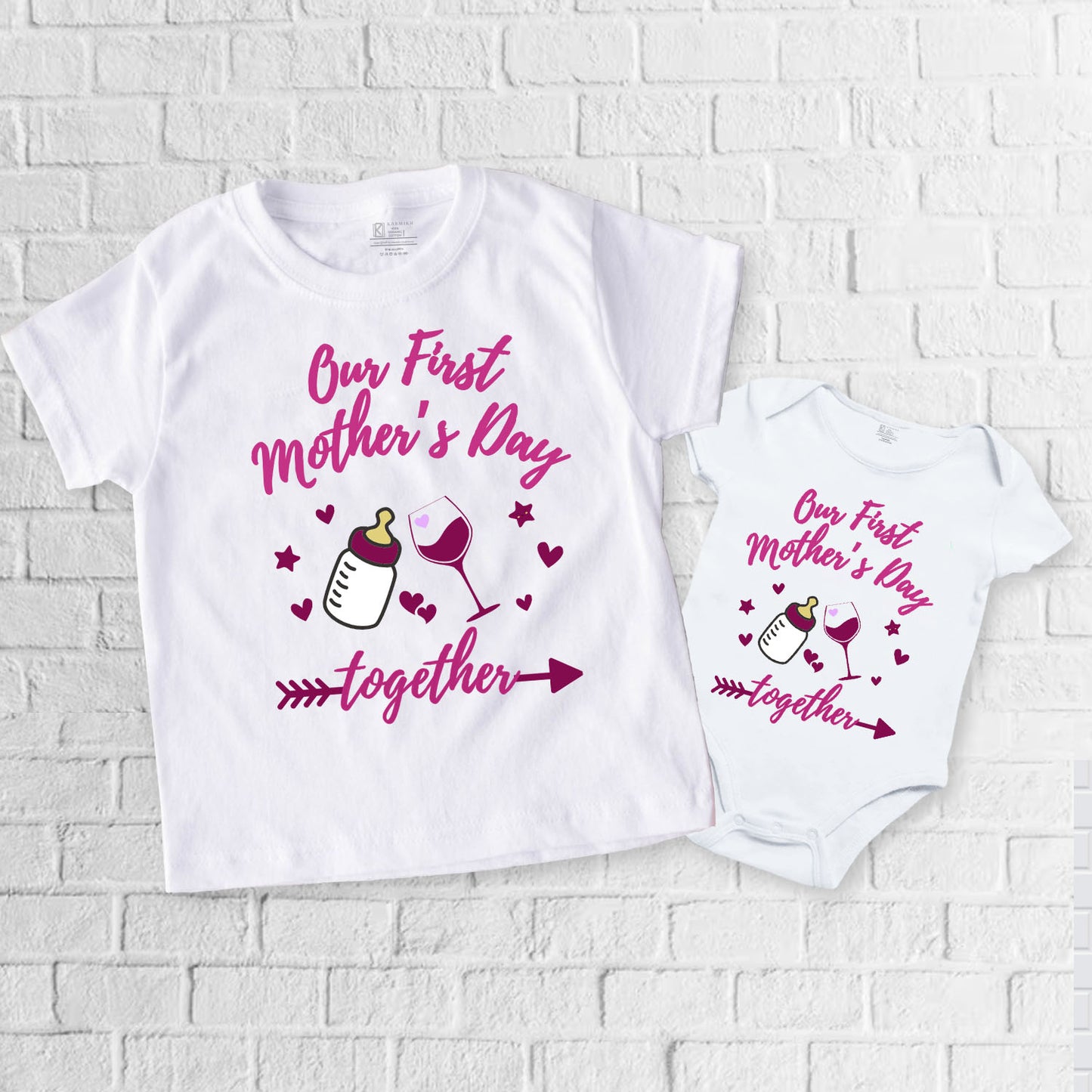 First Mother's day with baby combo_white