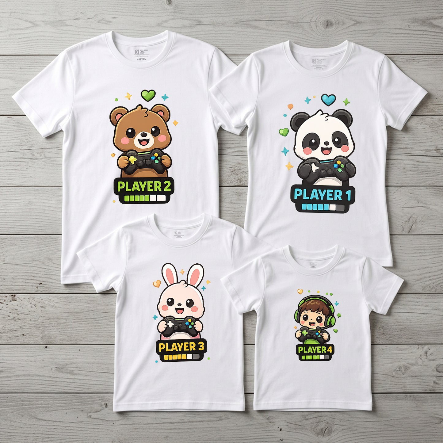 Family Gaming Crew _ Total Family Twinning Black T-shirt