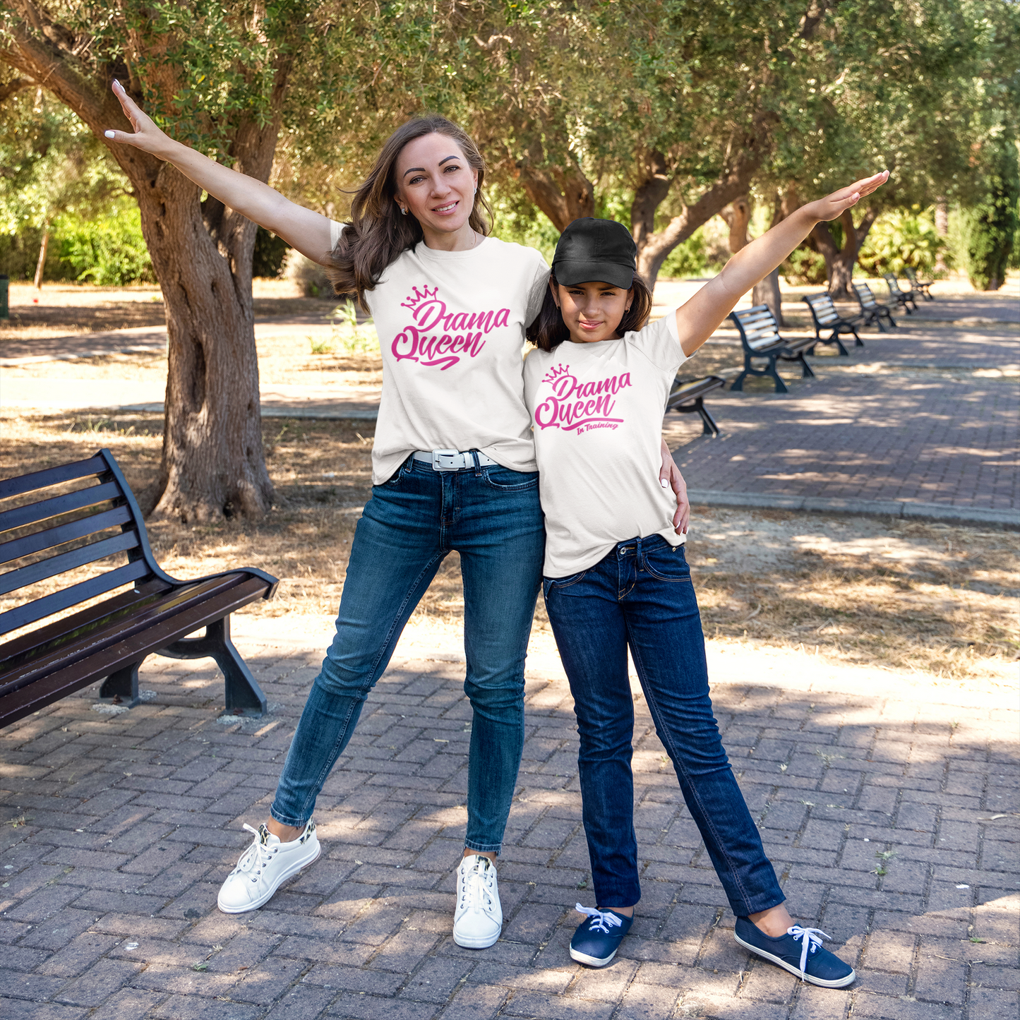 Mother Daughter twinning - drama queen tees