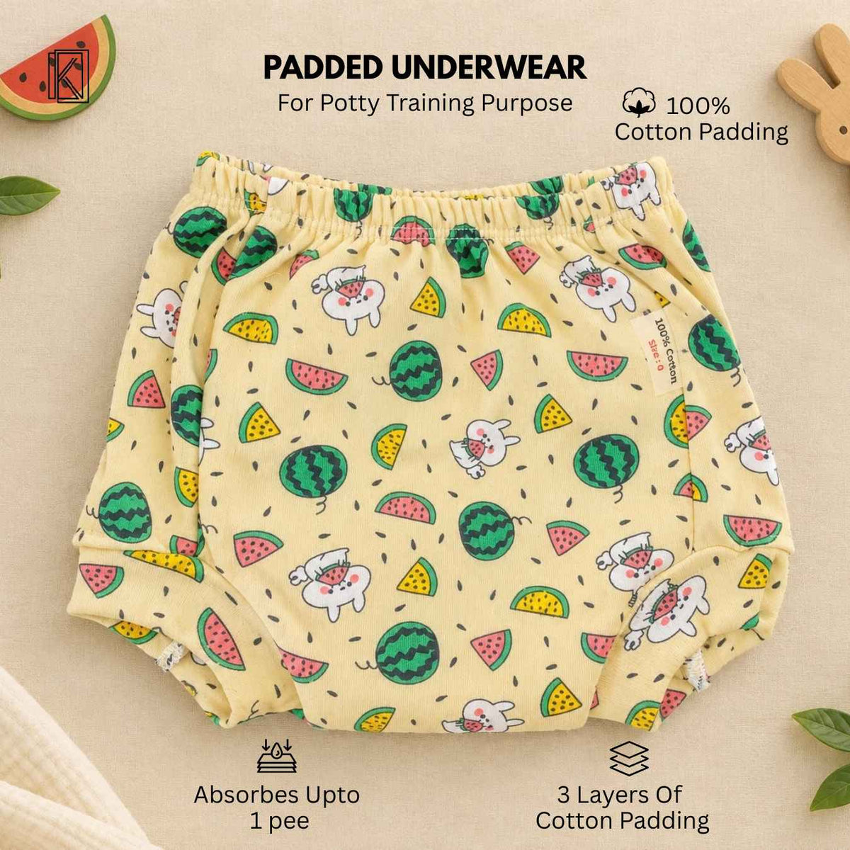 New Born & Baby Clothing | Pack of 4 Baby Training Pants – Cute & Comfortable | Soft Cotton