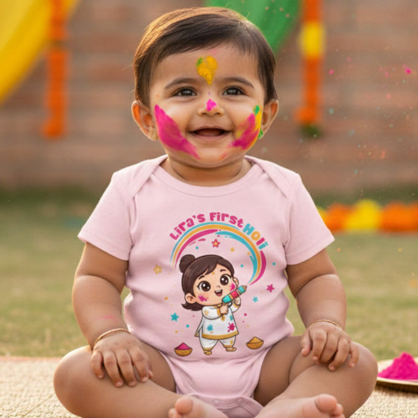 Baby girl Holi outfit