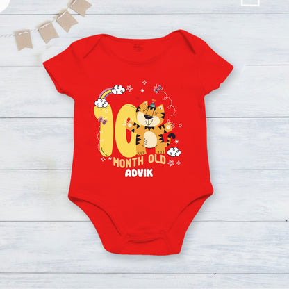 Infant monthly birthday Little Monthlies Onesie