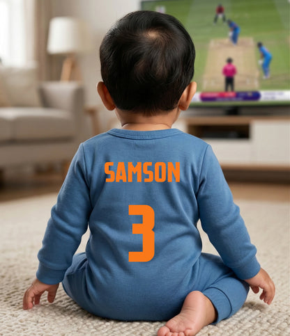 Newborns & Infants | Cute Indian Jersey Baby Photoshoot Outfit With Customized Baby Name  | Soft Cotton