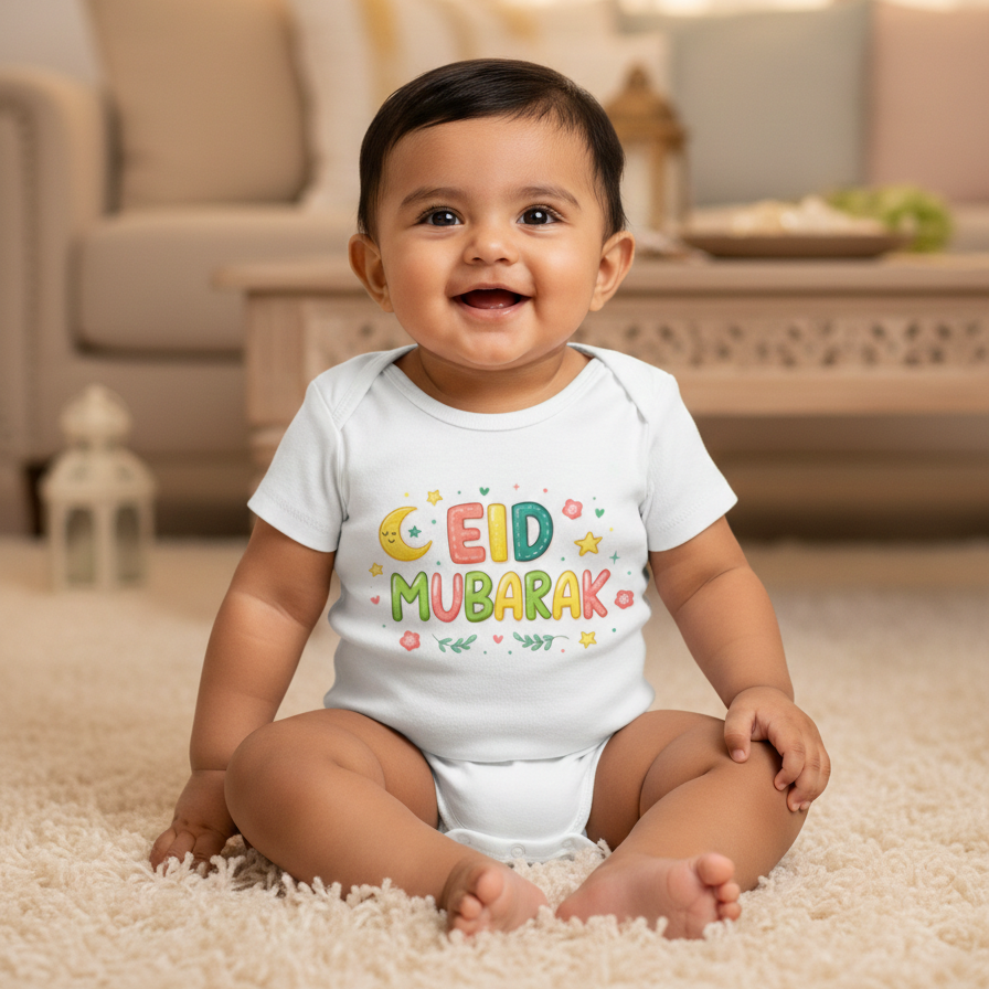 Newborn & Baby Clothing |  Eid Mubarak  | Soft Cotton