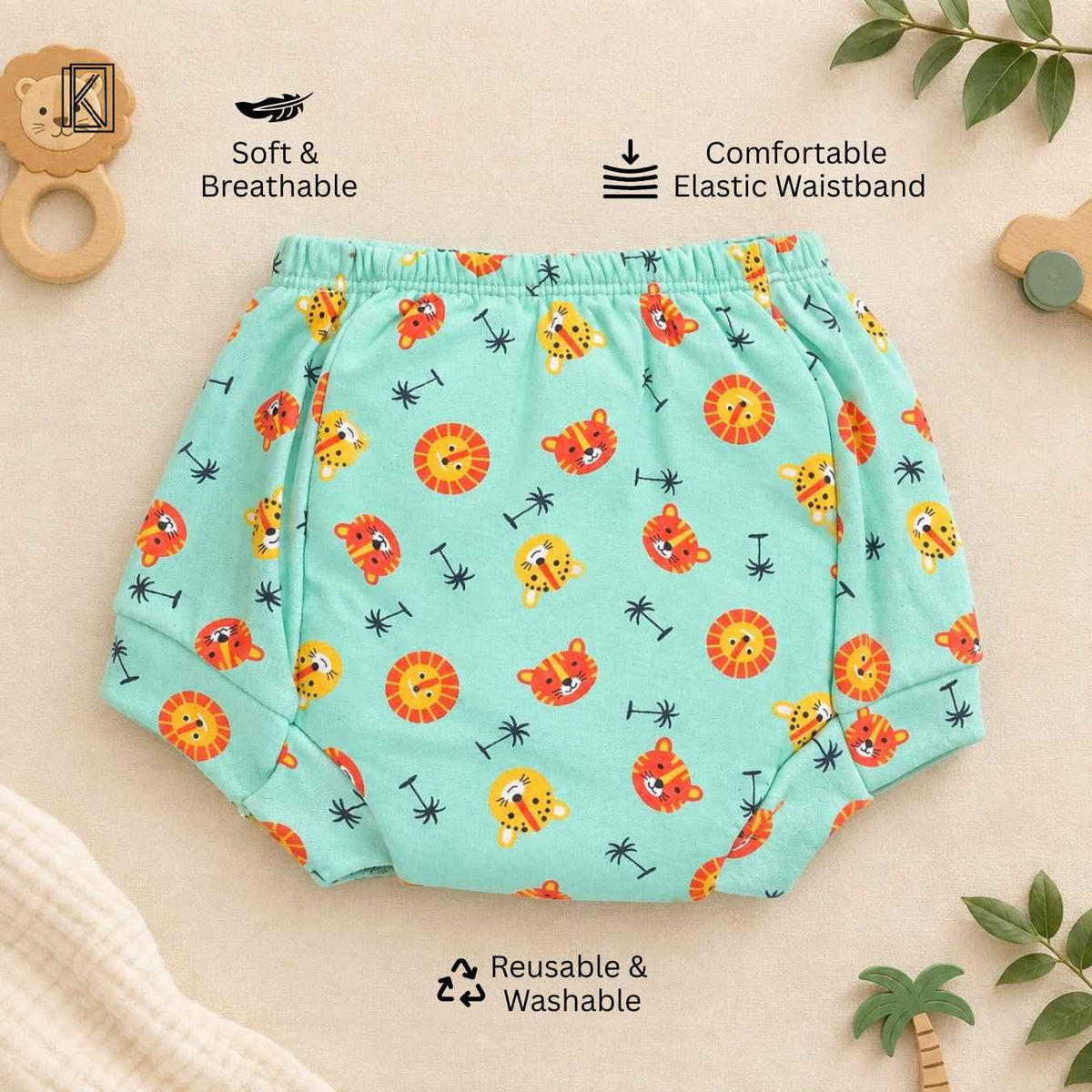 New Born & Baby Clothing | Pack of 3 Baby Training Pants – Cute & Comfortable combo 2 | Soft Cotton