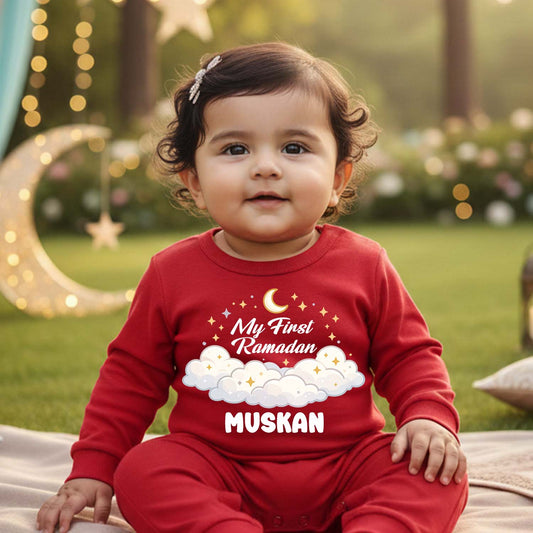 Newborn & Baby Clothing | Baby My First Ramadhan With Personalized Baby Name | Soft Cotton