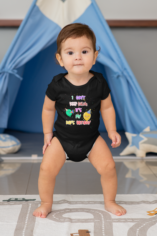 New Black ultrasoft onesie_ I can't keep calm It's my dad's birthday!!