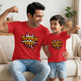New Born & Baby Clothing | Super Dad Super Son Twinning Sets T-shirt and onesie | Soft Cotton