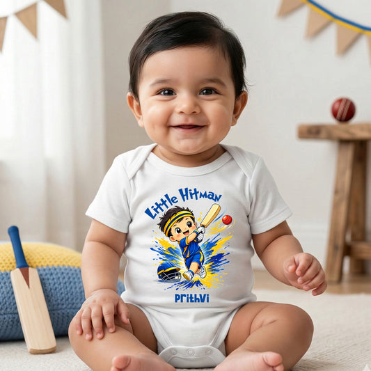New Born & Baby Clothing | Little HitMan With Customized Baby Name | Soft Cotton