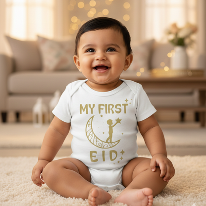 Newborn & Baby Clothing | Baby Blessed First EID  Ramadan Romper | Soft Cotton