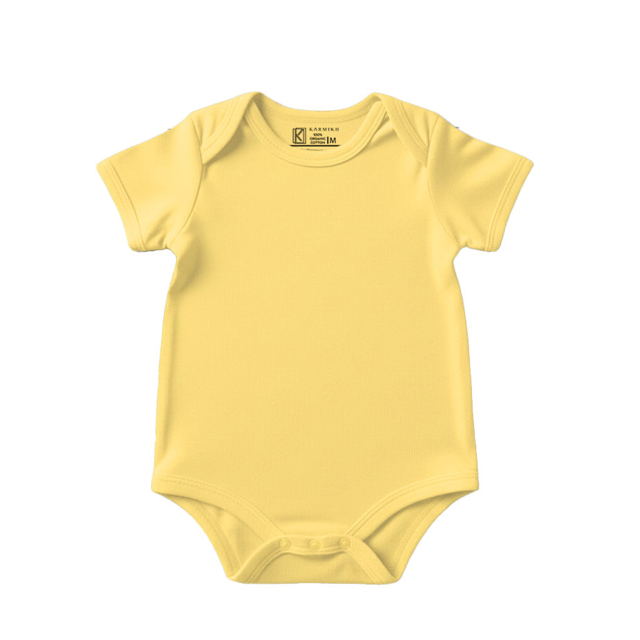 New Born & Baby Clothing | Plain Yellow Soft Cotton | Soft Cotton