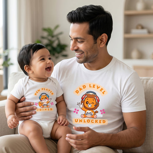 New Born & Baby Clothing |New Player Joined, Dad level | Soft T-shirt