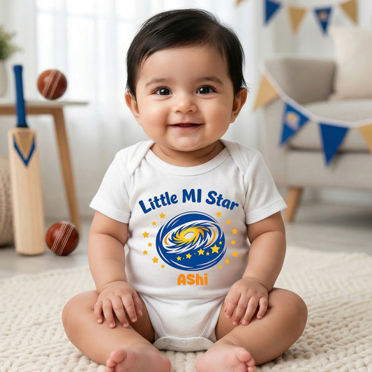 New Born & Baby Clothing | Little Mi Star With Customized Baby Name | Soft Cotton