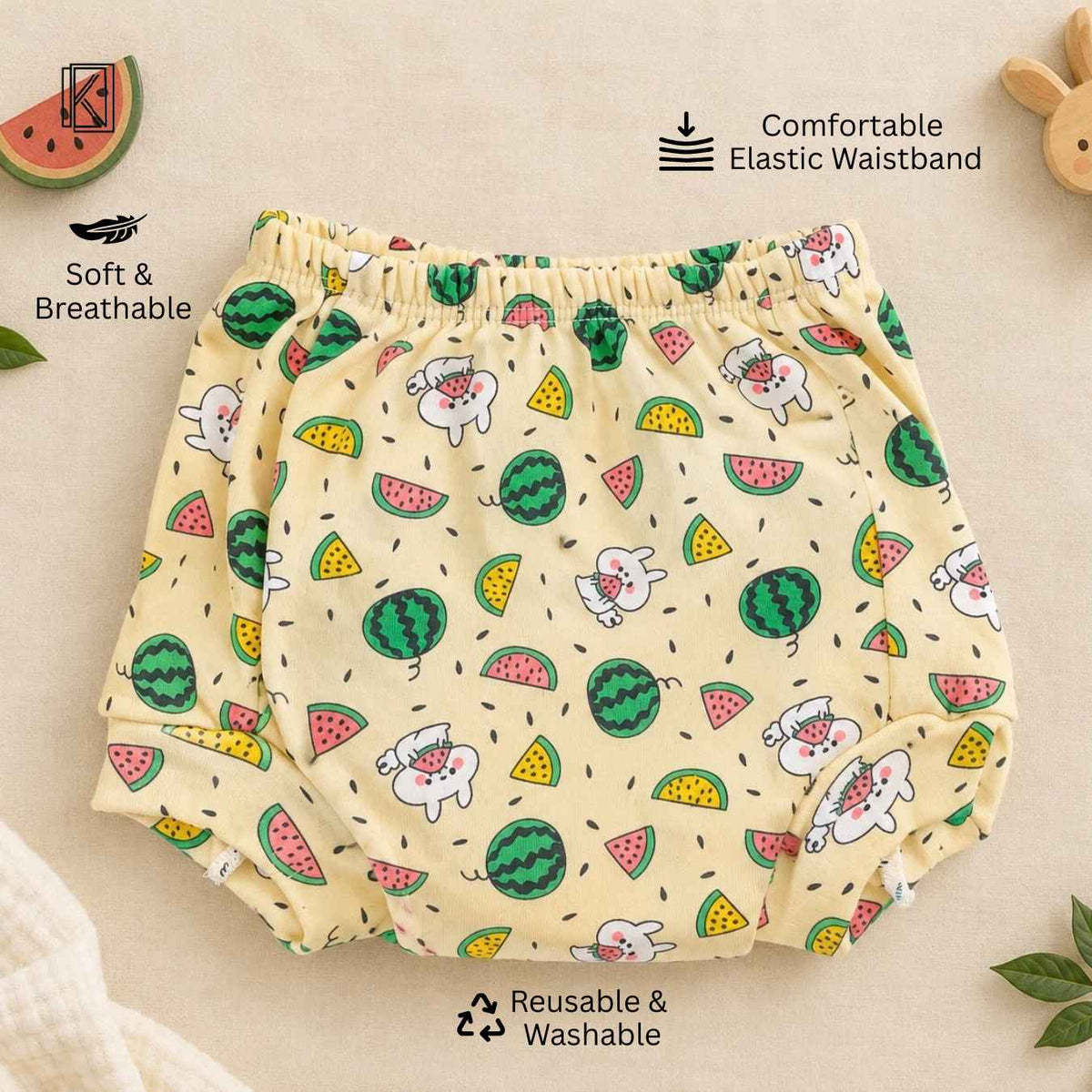 New Born & Baby Clothing | Pack of 3 Baby Training Pants – Cute & Comfortable combo 3 | Soft Cotton