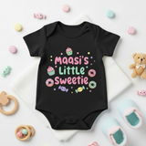 Maasi's Little Sweetie  infant onesie_ Black