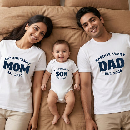 New Born & Baby Clothing | Kappor Family T-shirts & Bodysuite White Combo | Soft Cotton