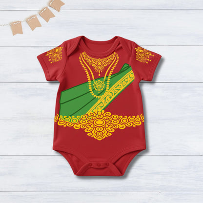 Little Lakshmi  Of The Home _  Red Onesies