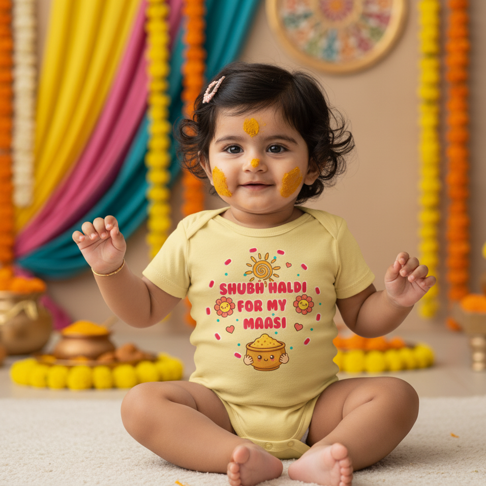 Shubh Haldi For My Maasi _ Yellow Oneises