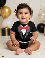 Cute Baby Tuxedo  Photoshoot Outfit for Newborns & Infants | Soft Cotton