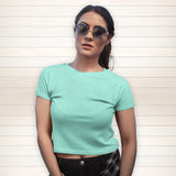 Mint Green Crop Top Tee