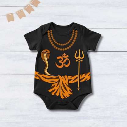 Little Shiva Of The Home _ Black Onesies