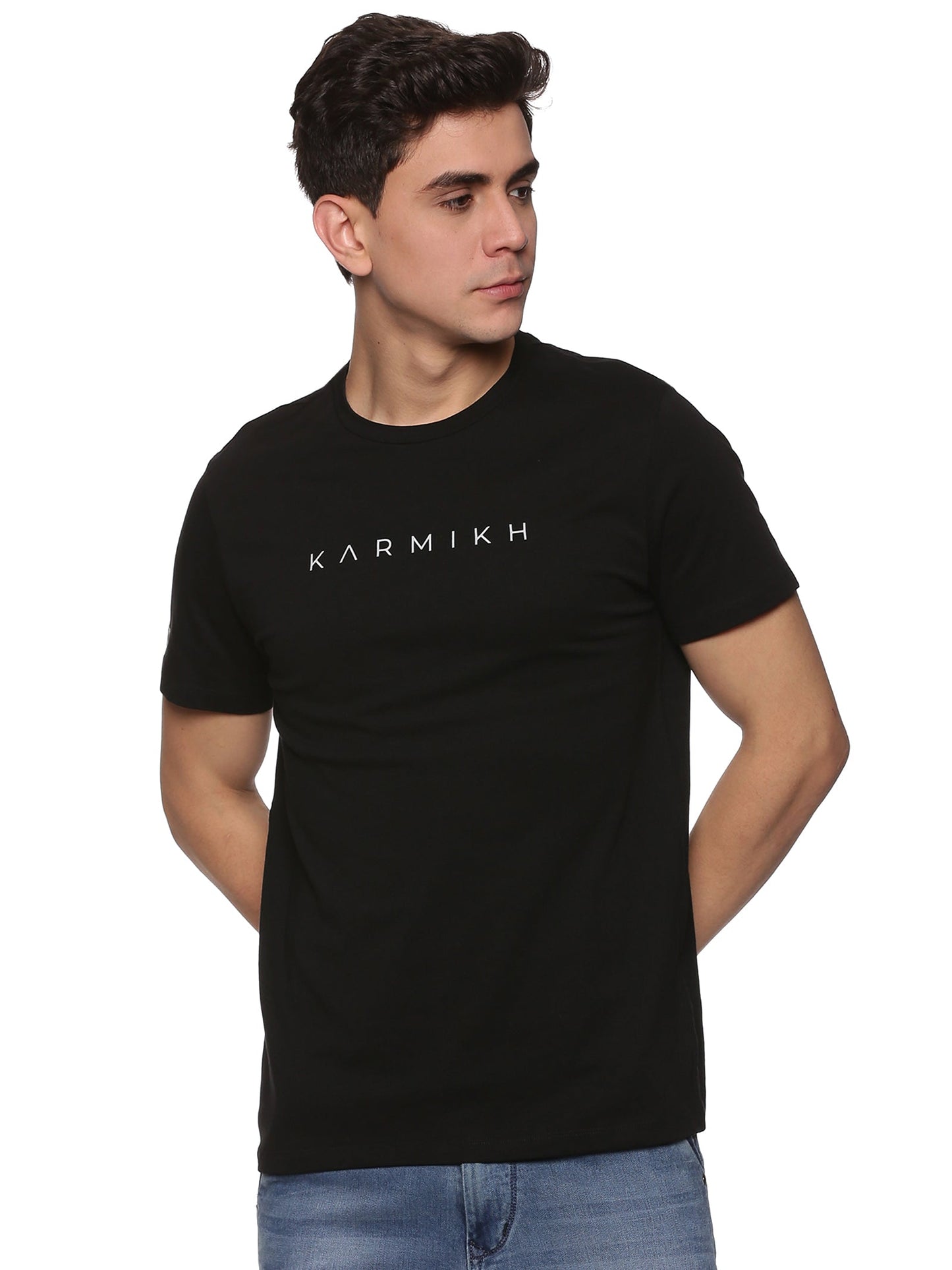 Men Round Neck Classic Karmikh Cotton T-Shirt - Pack of 3